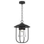Erlenmeyer Outdoor Pendant - Marine Grade Black / Clear