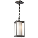 Cela Outdoor Pendant - Marine Grade Black / Opal