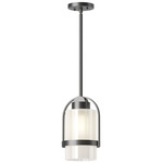 Alcove Outdoor Pendant - Marine Grade Black / Frosted