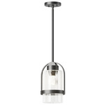 Alcove Outdoor Pendant - Marine Grade Black / Clear