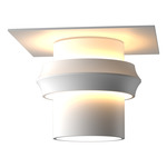Twilight Dark Sky Outdoor Semi Flush Ceiling Light - Marine Grade White