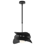 Hibiscus Outdoor Pendant - Marine Grade Black / Opal