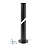 Round Outdoor Post 3IN - Marine Grade Black