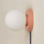 Orb Surface Mount - Peach / White