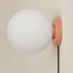 Orb Surface Mount - Peach / White