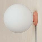Orb Surface Mount - Peach / White