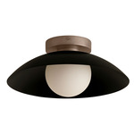 Arundel Orb Surface Mount - Pewter Canopy / Black Shade