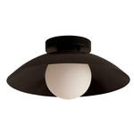 Arundel Orb Surface Mount - Black Canopy / Blackened Brass Shade