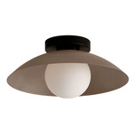 Arundel Orb Surface Mount - Black Canopy / Pewter Shade