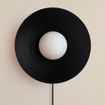 Arundel Orb Surface Mount - Blackened Brass Canopy / Black Shade