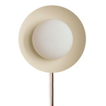 Arundel Mushroom Surface Mount - Brass Canopy / Bone Shade