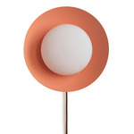 Arundel Mushroom Surface Mount - Pewter Canopy / Peach Shade