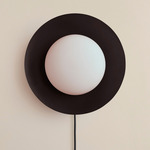 Arundel Mushroom Surface Mount - Oxide Red Canopy / Blackened Brass Shade