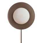 Arundel Mushroom Surface Mount - Black Canopy / Pewter Shade