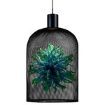 Curio Medium Pendant - Black / Blue Coral