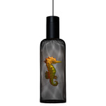 Curio Small Pendant - Black / Seahorse
