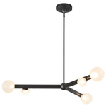 Reese Chandelier - Urban Bronze / Opal