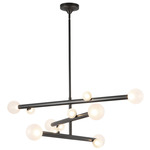 Reese Tiered Chandelier - Urban Bronze / Opal
