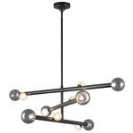 Reese Tiered Chandelier - Urban Bronze / Smoked