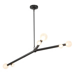 Reese Chandelier - Urban Bronze / Opal