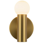 Calla Wall Sconce - Brushed Gold / Matte Opal