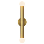 Calla Bathroom Vanity Light - Brushed Gold / Matte Opal