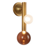Reese Wall Sconce - Vintage Brass / Amber