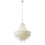 Crystal Reign Pendant - Polished Nickel / Off White