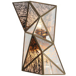 Geo Gem Wall Sconce - Brass / Antique Mercury Pane