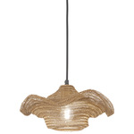 Marseille Cord Hung Pendant - Brass