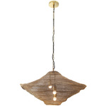 Marseille Chandelier - Brass