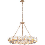 Niu Chandelier - Gold / Coconut Shells
