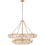 Niu Chandelier - Gold / Coconut Shells