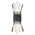 Elsa Wall Sconce - Graphite / Clear