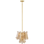 Regent Chandelier - Legacy Brass / Amber