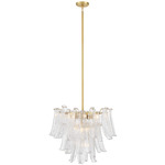 Regent Chandelier - Legacy Brass / Clear