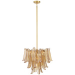 Regent Chandelier - Legacy Brass / Amber