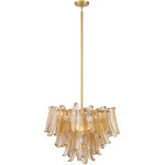 Regent Chandelier - Legacy Brass / Amber