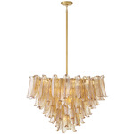 Regent Chandelier - Legacy Brass / Amber
