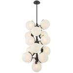 Vino Pendant - Dark Bronze / Alabaster