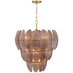 Marclaire Pendant - Legacy Brass / Brown