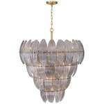 Marclaire Pendant - Legacy Brass / Grey