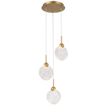 Briselle Pendant - Legacy Brass / Clear