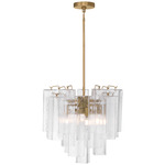 Torvento Pendant - Legacy Brass / Clear