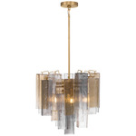 Torvento Pendant - Legacy Brass / Amber / Clear / Smoke