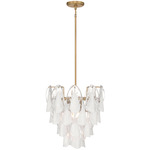 Verla Crest Pendant - Legacy Brass / White