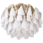 Verla Crest Ceiling Light - Legacy Brass / White