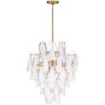 Verla Crest Pendant - Legacy Brass / White