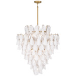 Verla Crest Pendant - Legacy Brass / White