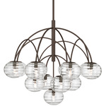 Lenora Chandelier - Dark Bronze / Clear